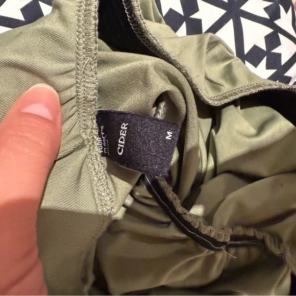 Elegant Olive Green JERSEY CROP TANK TOP & RUCHED MAXI SKIRT - Picture 6 of 6